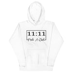 White colored hoodie, Who knew that the softest hoodie you'll ever own comes with classy cool 11:11 Make A Wish design, with a convenient pouch pocket and warm hood for chilly evenings.