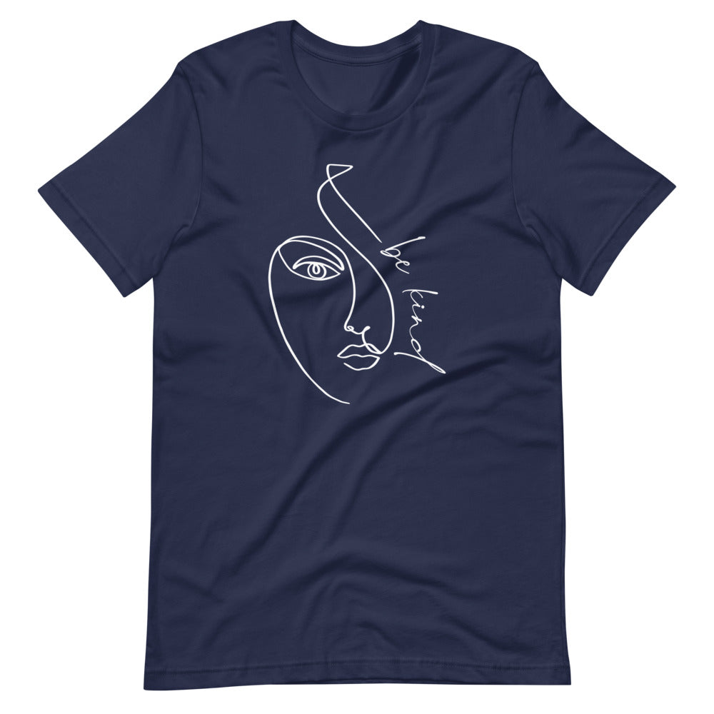 Navy colored tee, Human Be Kind is a message to wear and live by, this t-shirt is feels soft and lightweight, with the right amount of stretch. It's comfortable and flattering . 100% cotton