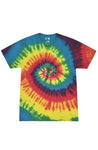 The Tie Dye Reactive Rainbow Adult Tee is made with 100% cotton, proudly dyed in the U.S.A. No two tees are exactly alike, environmental friendly, made order it. 