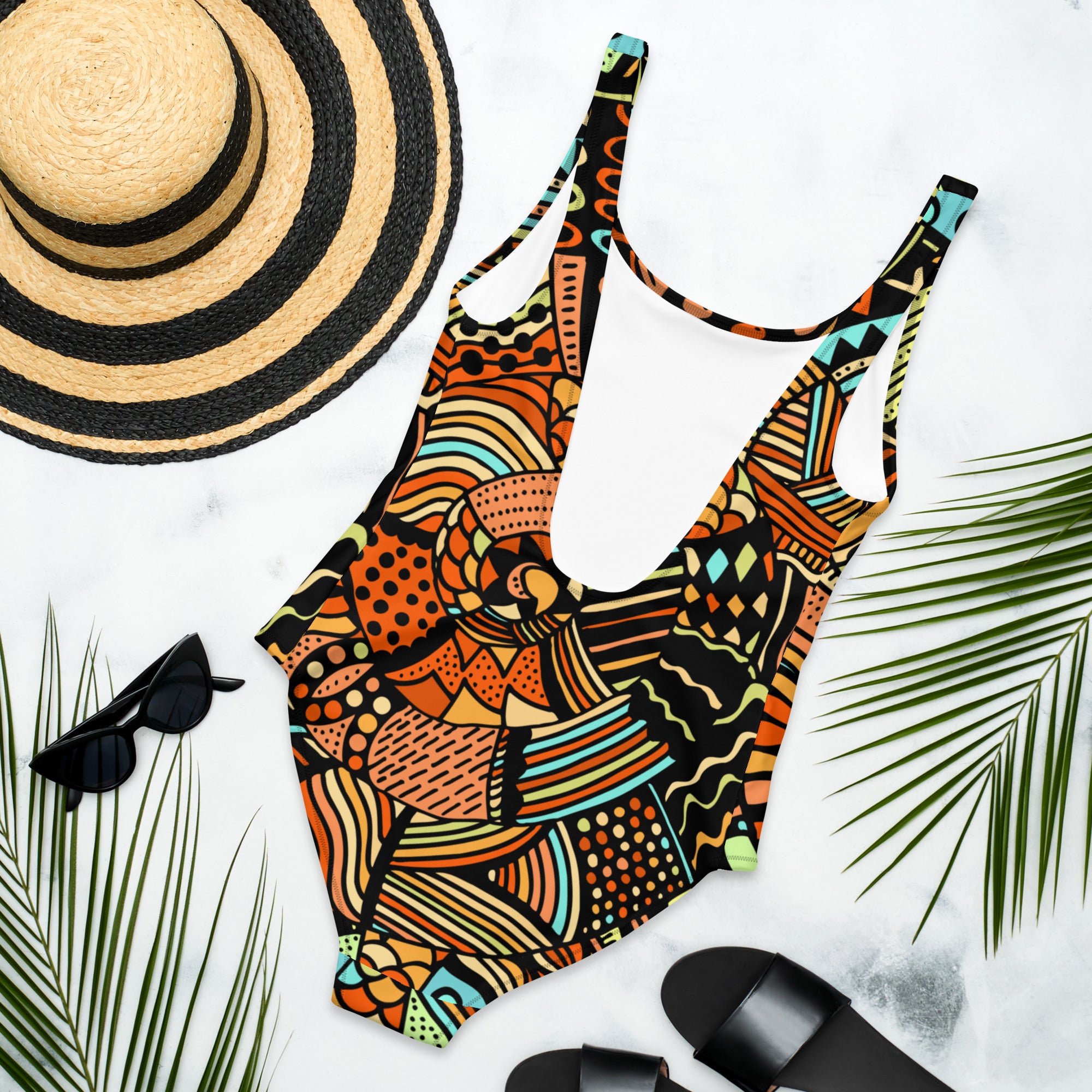 africa shell One-Piece Swimsuit