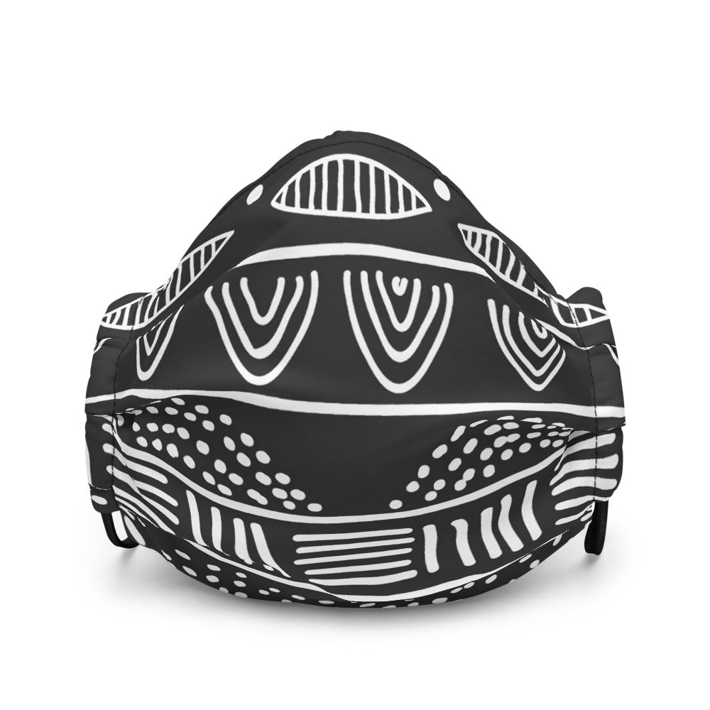 This reusable face mask will fit you nicely thanks to its adjustable nose wire and elastic bands. Black and White African  design that will complement your style, as face masks are becoming the new trend.