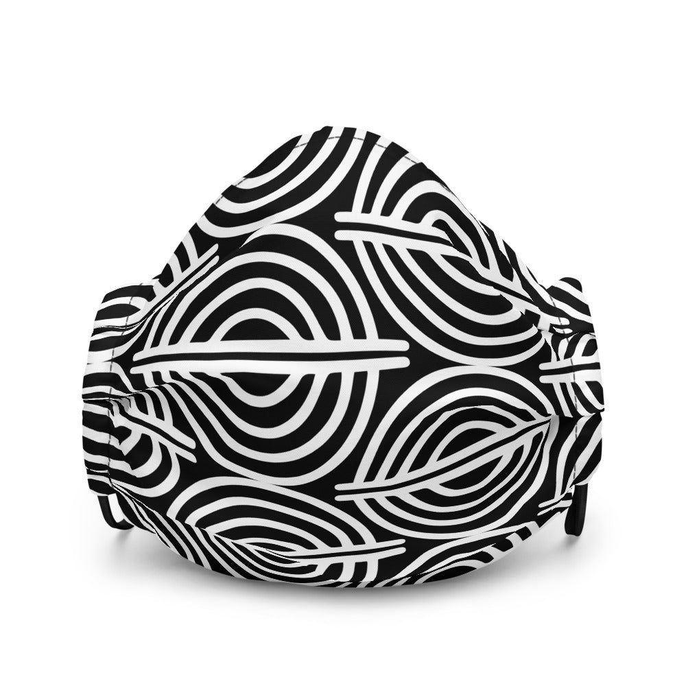 This reusable face mask will fit you nicely thanks to its adjustable nose wire and elastic bands. African Black and White Round Line design that will complement your style, as face masks are becoming the new trend.