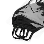 Black colored , Durable face mask, two layers , features elastic ear loops, a center flat seam that ensure a close fit. Machine-washable and reusable. Packs of 3. Using Silverplus® technology.