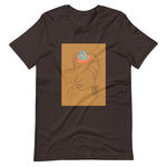 Brown colored t shirt, This t-shirt message It's Real in the Moment is everything you've dreamed of and more, soft and lightweight, with a good stretch. Comfortable and flattering.