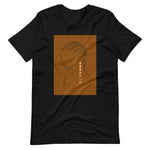 Black colored t shirt  Elegant in Cornrows, this t-shirt is array of beauty in motion. It soft and lightweight, with the right stretch. It's comfortable and flattering. 