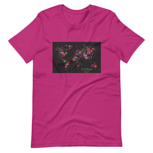 Berry The World in Bloom is inspired by hope and determination, this t-shirt represents an idea and more. It soft, lightweight, nice stretch and comfortable.