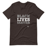 Browncolored Black Lives Matter t-shirt feels soft and lightweight, with the right amount of stretch. It's comfortable and flattering for both men and women. 