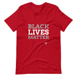 Red colored Black Lives Matter t-shirt feels soft and lightweight, with the right amount of stretch. It's comfortable and flattering for both men and women. 