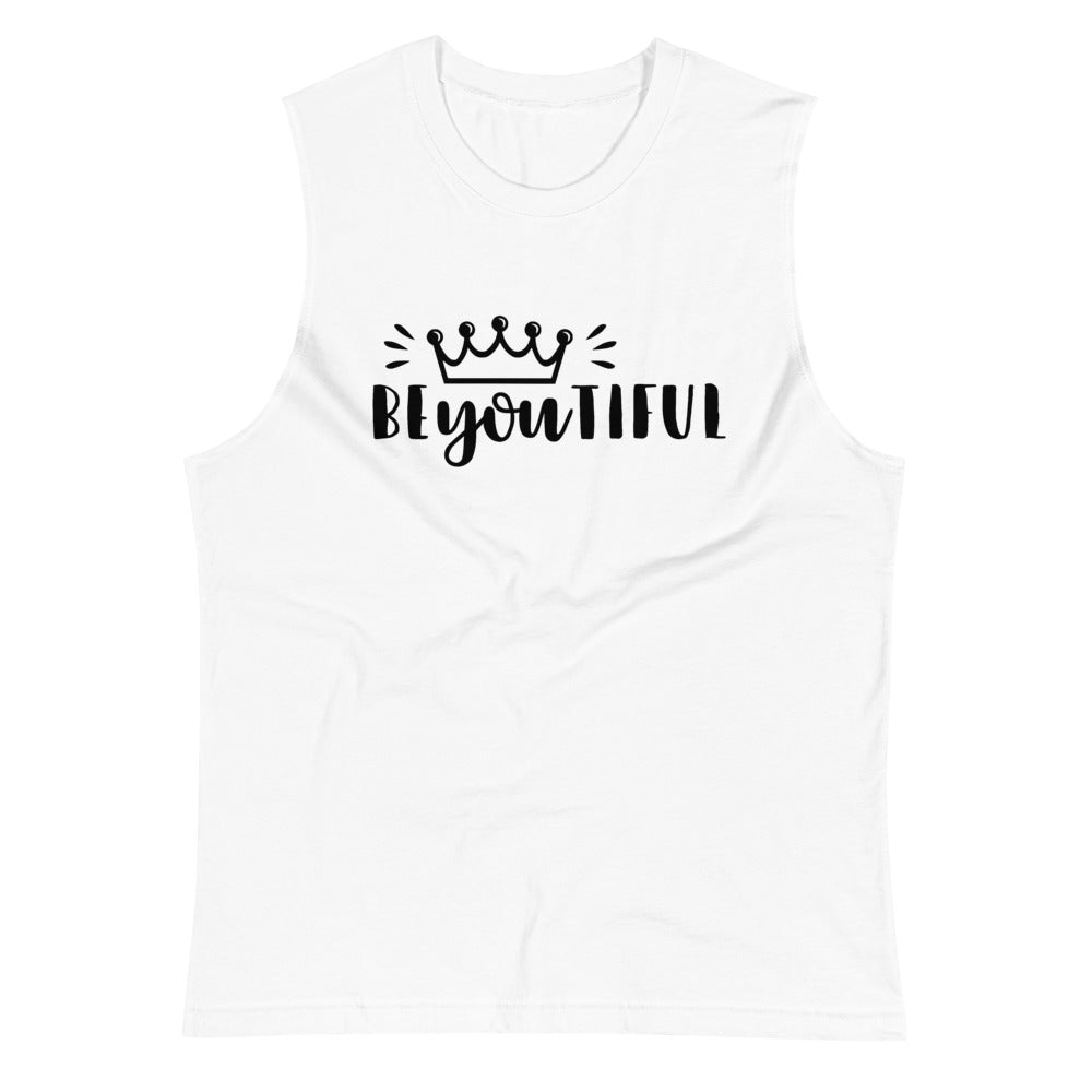 isolatie Samenstelling Lam BEyouTIFUL (Black/White Print) - Muscle Shirt – Natural As I Am