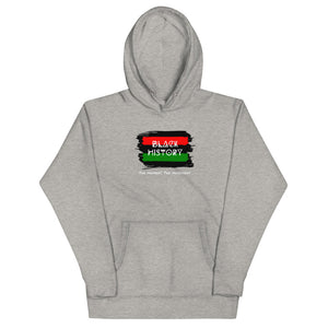 Carbon Grey colored hoodie, Black History -The Moment The Movement, this hoodie represents a rich history of a people that have endured, fought and thrived. softest hoodie cool and meaningful design, with pouch pocket.