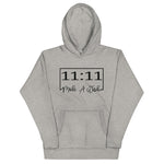 Carbon Grey colored hoodie, Who knew that the softest hoodie you'll ever own comes with classy cool 11:11 Make A Wish design, with a convenient pouch pocket and warm hood for chilly evenings.