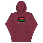 Maroon colored hoodie, Black History -The Moment The Movement, this hoodie represents a rich history of a people that have endured, fought and thrived. softest hoodie cool and meaningful design, with pouch pocket.