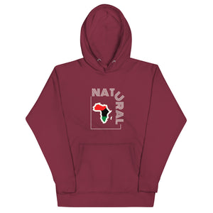 Maroon colored hoodie, Who knew that the softest hoodie you'll ever own comes with a cool Natural Africa design, with a convenient pouch pocket and warm hood for chilly evenings.
