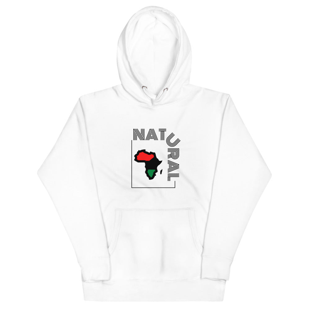 White colored hoodie, Who knew that the softest hoodie you'll ever own comes with a cool Natural Africa design, with a convenient pouch pocket and warm hood for chilly evenings.