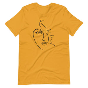 Mustard colored tee, Human Be Kind is a message to wear and live by, this t-shirt is feels soft and lightweight, with the right amount of stretch. It's comfortable and flattering . 100% cotton