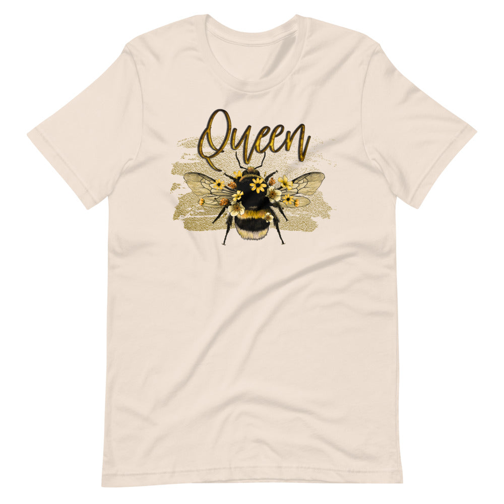Soft Cream colored t shirt, This Queen Bee t-shirt is everything you've dreamed of and more. It feels soft and lightweight, with the right amount of stretch. It's comfortable and flattering.