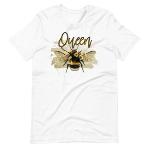 White colored t shirt, This Queen Bee t-shirt is everything you've dreamed of and more. It feels soft and lightweight, with the right amount of stretch. It's comfortable and flattering.