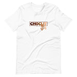 White colored tee, CHOCLIT - This t-shirt is everything you've dreamed of and more. It feels soft and lightweight, with the right amount of stretch. It's comfortable and flattering for all genders  100% combed and ring-spun cotton 